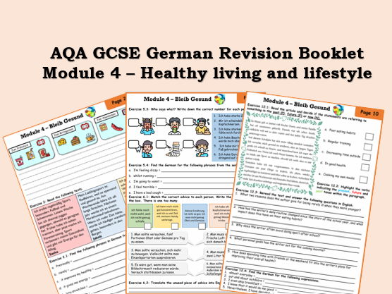 NEW AQA GCSE German - Module 4 Revision Booklet - Bleib Gesund