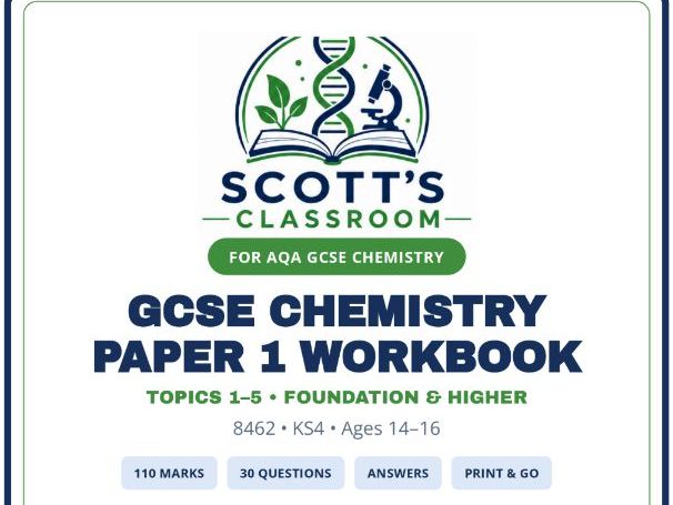 AQA GCSE Chemistry Paper 1 Workbook | 8462