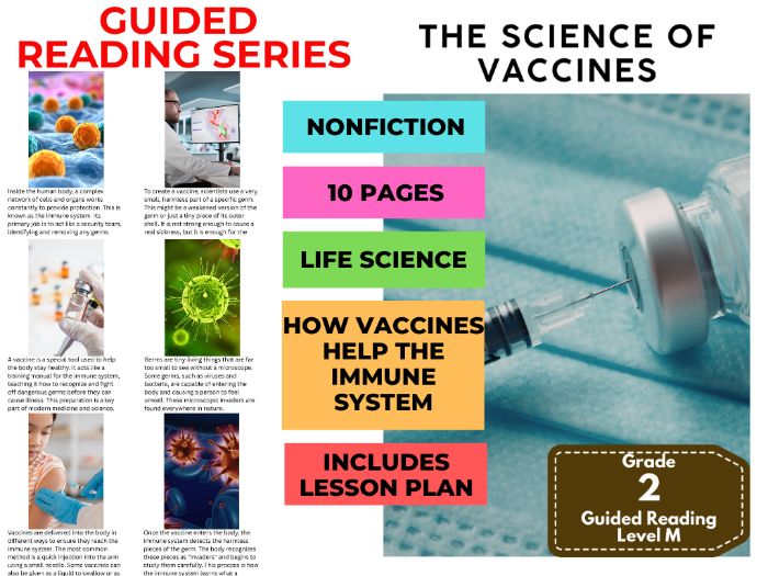 Guided Reading Level M - Science of Vaccines (with Lesson Plan)