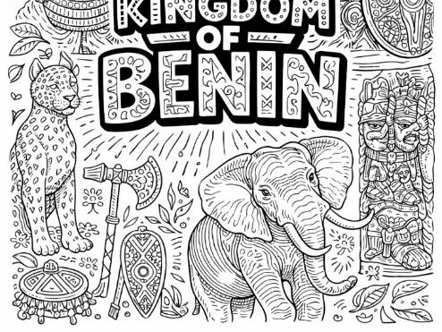 Kingdom of Benin Colouring Page