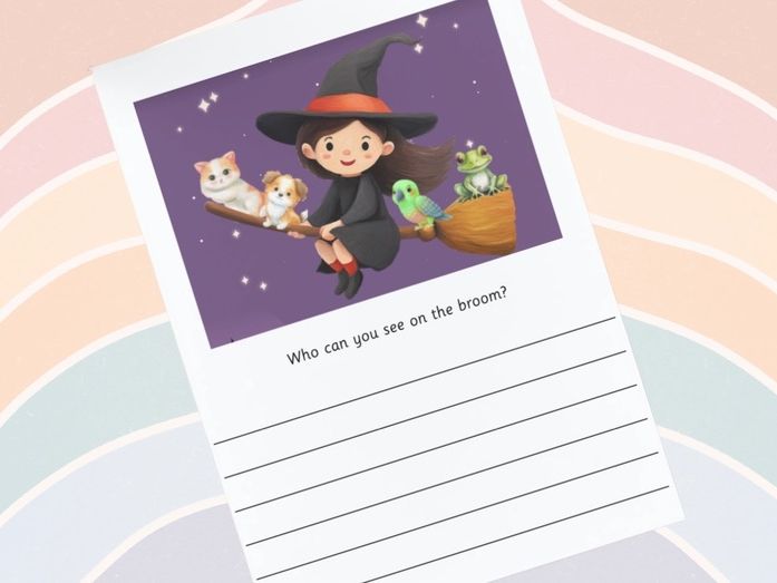 Phonics - halloween Who is On The Broom