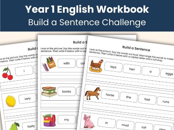Build a Sentence Challenge | Year 1 Writing & Punctuation | 20 Printable Pages