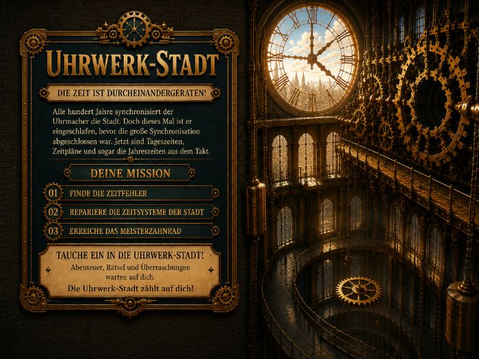 Clockwork City – Editierbares Abenteuerspiel (Deutsch)