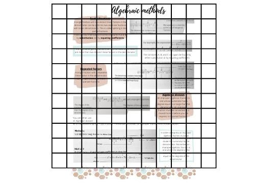 Level Maths edexcel - Algebraic methods