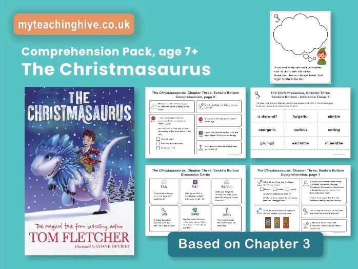 KS2 The Christmasaurus Comprehension - age 7+