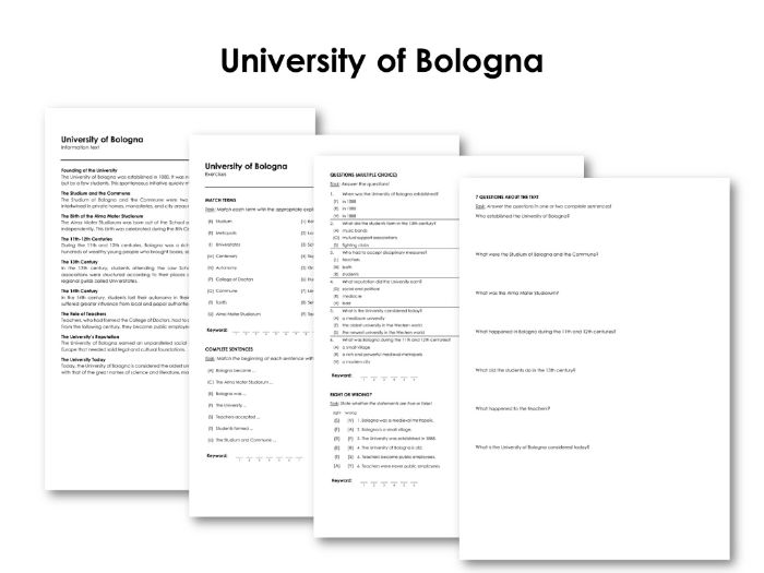 University of Bologna Teaching Resources
