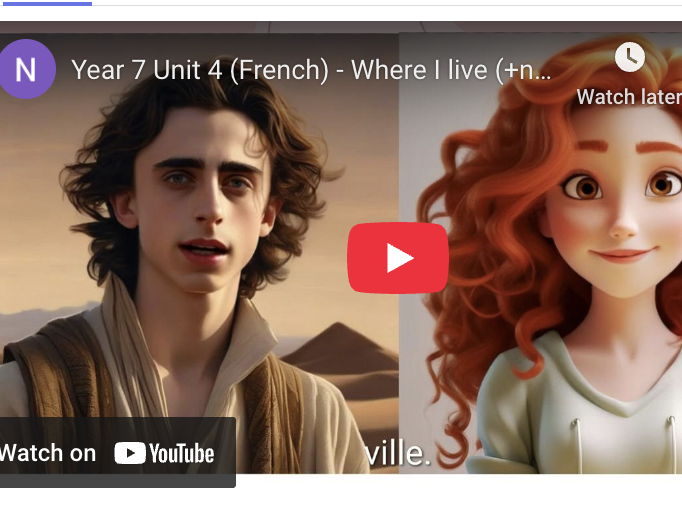 04. FRENCH SHORT STORY - Year 7. Unit 4: Là où j'habite