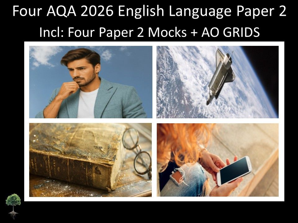 Four AQA 2026 GCSE English Language Paper 2 Mocks | AO Grids