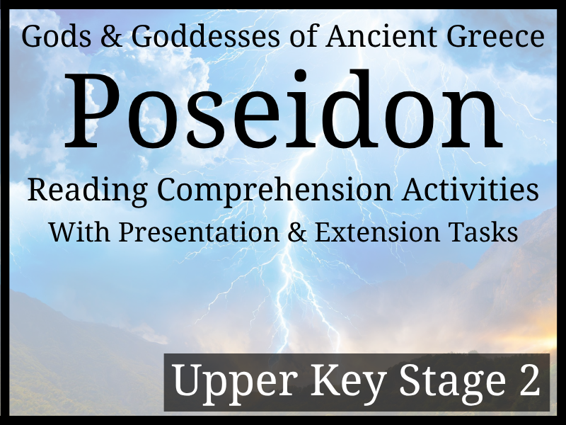 Poseidon Reading Comprehension Activities | Year 5 & Year 6 | UKS2