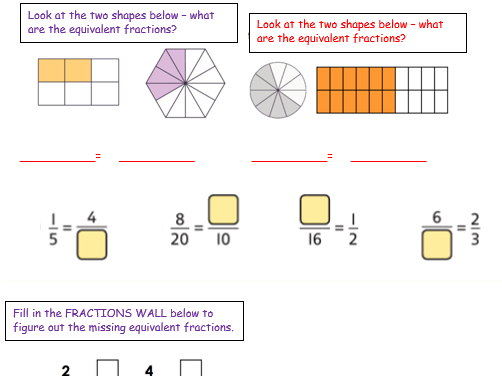 Six weeks fractions planning and resources year 3