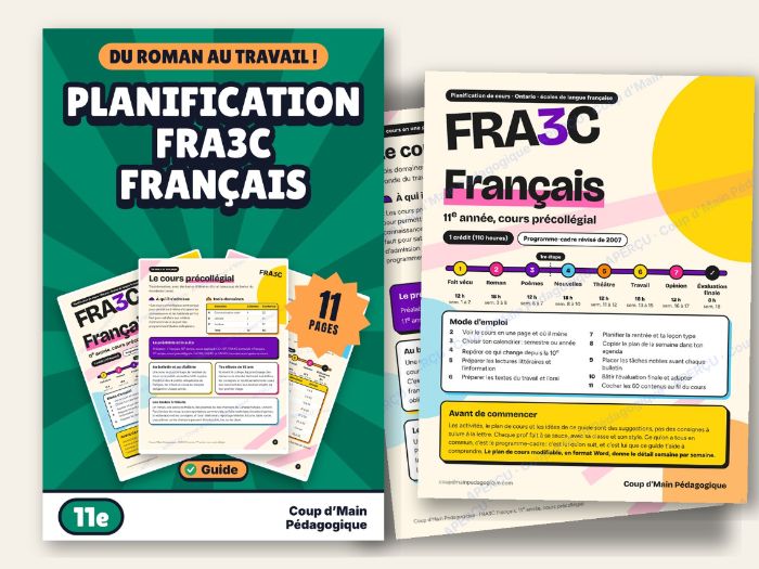French Course Plan Grade 11 Ontario FRA3C French | Planification FRA3C 11e