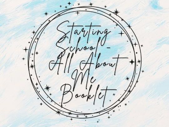 Starting School - All About Me Booklet