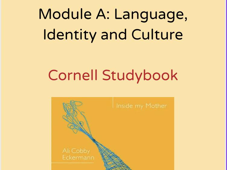 HSC English Standard Module A: Language, Identity and Culture Cornell ...