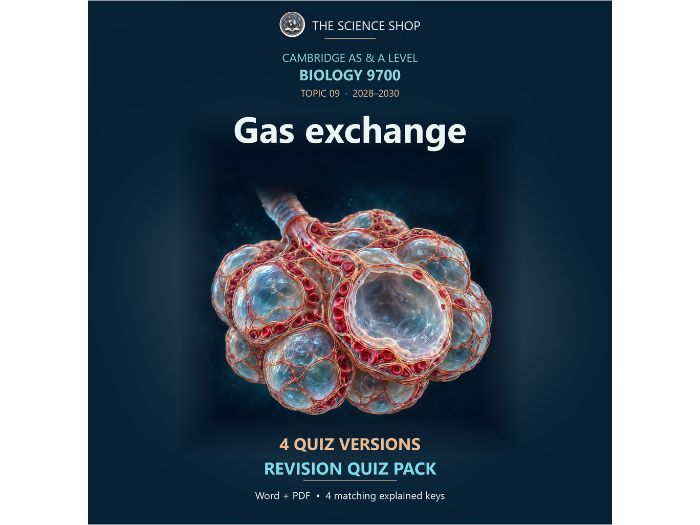 Gas exchange | Cambridge AS Biology 9700 | 4 Revision Quizzes