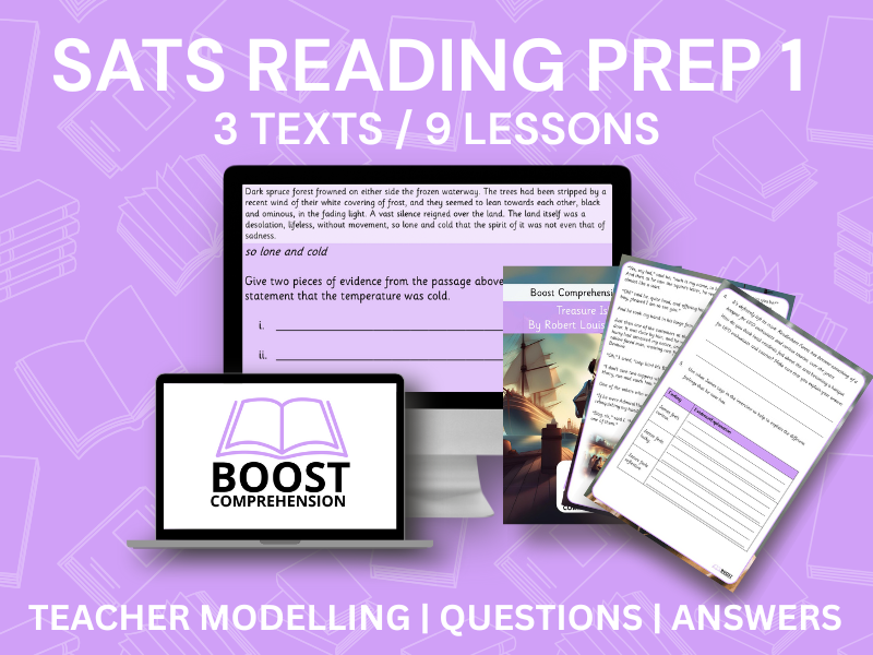 Year 6 Reading SATs Preparation Pack 1 (3 Texts, 9 Lessons)