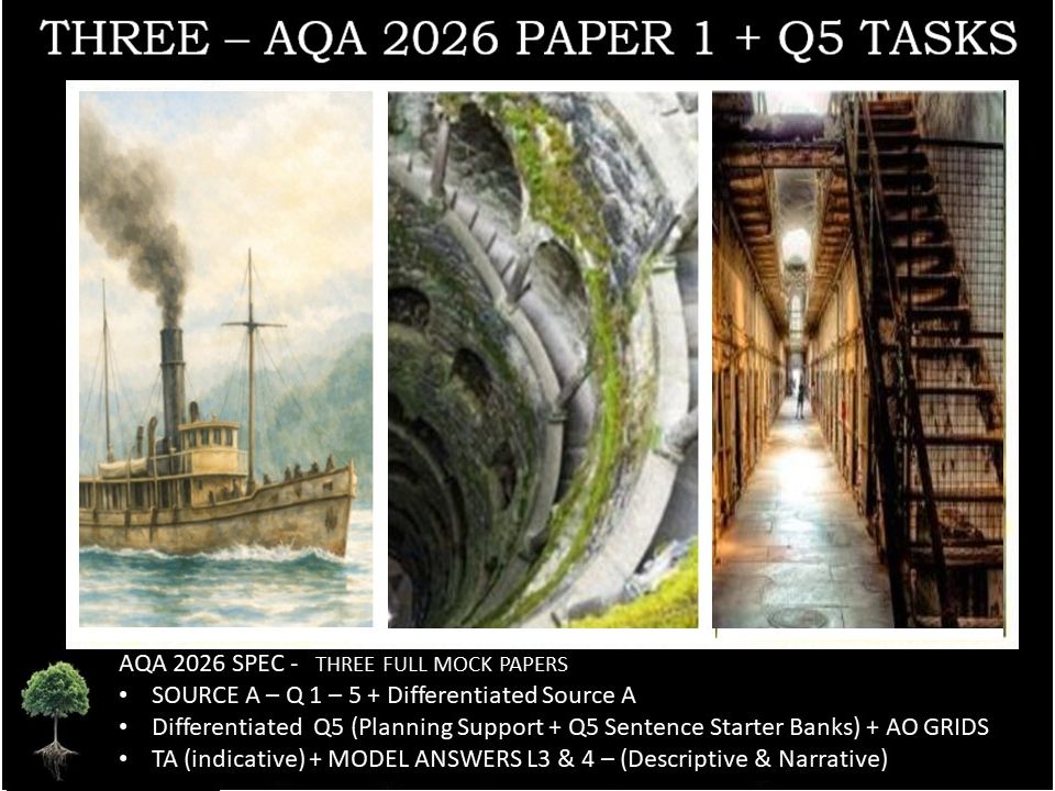 THREE - PAPER 1 | 2026 FULL MOCKS | Q5 TASKS