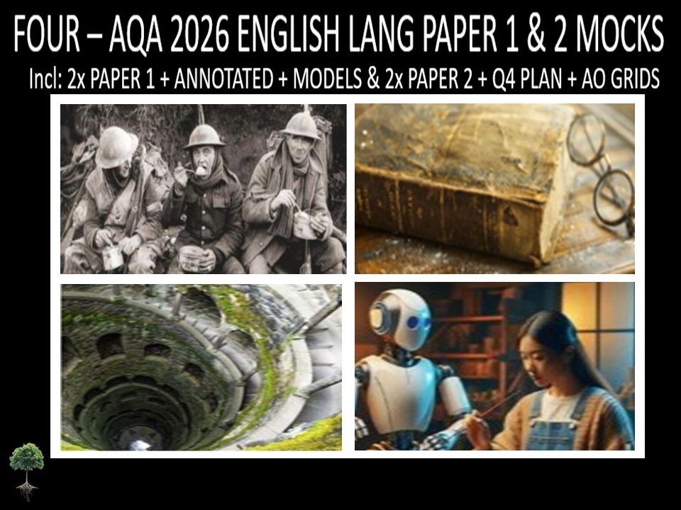 FOUR - AQA PAPER 1 & 2 | 2026 FULL MOCKS | ANNOTATED | Q4 PLAN | AO GRIDS | MODELS