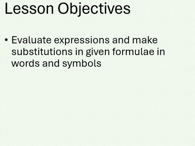 Formulae. Maths Functional Skills L2 GCSE Full Lesson
