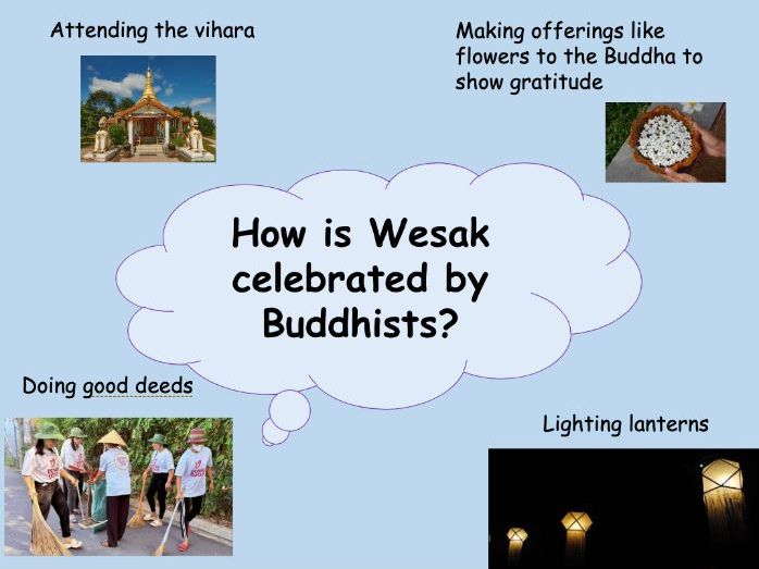 Buddhism: 1 Festivals - Wesak