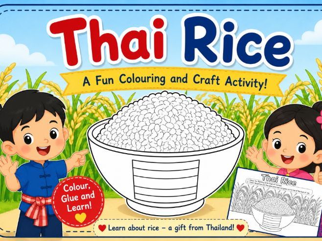 Thai Rice Colouring & Craft Activity