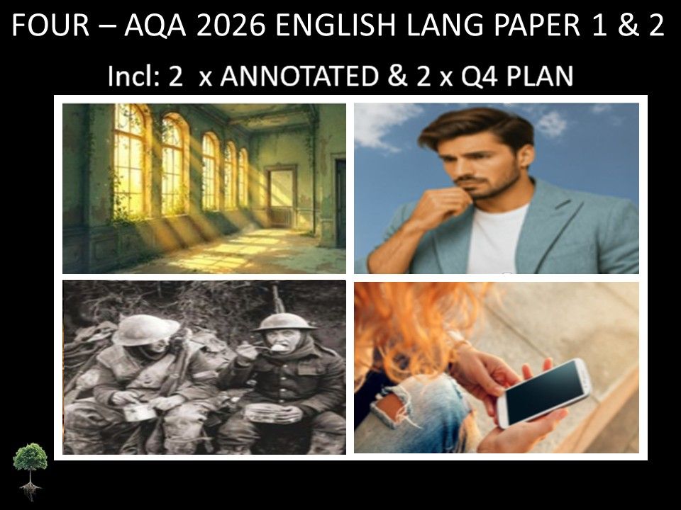 FOUR - AQA PAPER 1 & 2| 2026 FULL MOCKS | ANNOTATED | Q4 PLAN