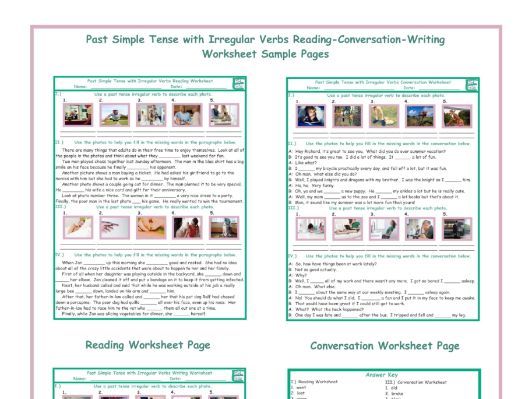 Past Simple Tense With Irregular Verbs Reading Conversation Writing 