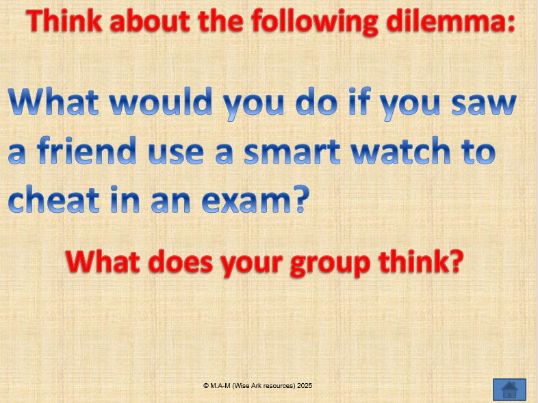 Moral Dilemmas talking about values 2025