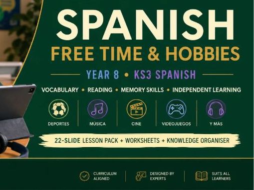 Spanish Free Time Activities Lesson Pack | KS3 Spanish