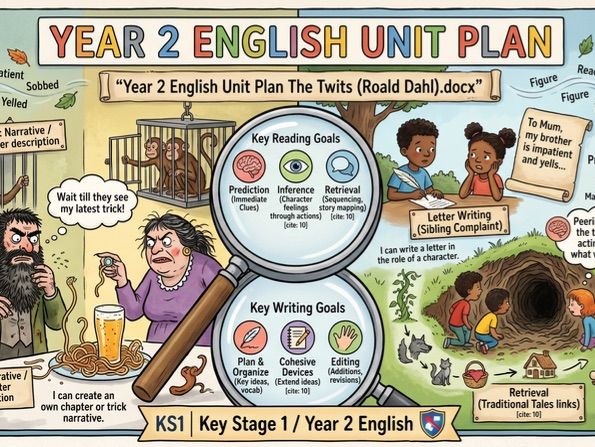 Year 2 English Unit Plan The Twits (Roald Dahl)