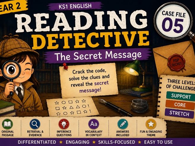 Year 2 Reading Comprehension – Secret Message