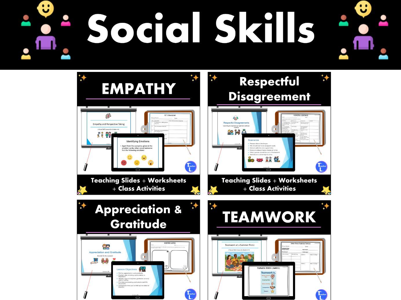 5th Grade SEL and Life Skills Lessons Social Emotional Activities & Worksheets