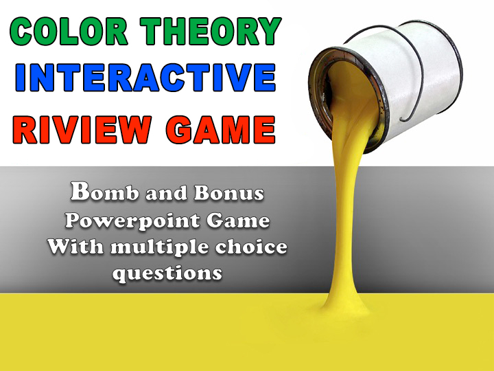 Interactive Color Theory Game: Fun Classroom Review for Grades 6-12 Art Lessons