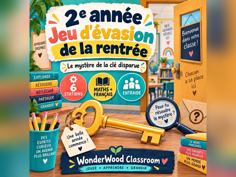 Jeu d'évasion de la rentrée - 2e année
