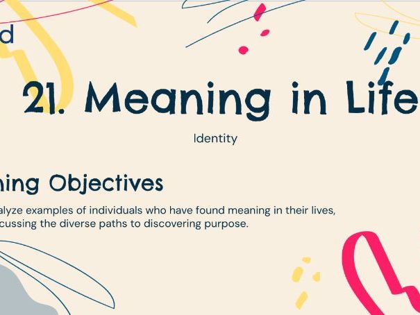 Meaning in Life – KS4 Year 11 PSHE Lesson on Purpose & Fulfilment