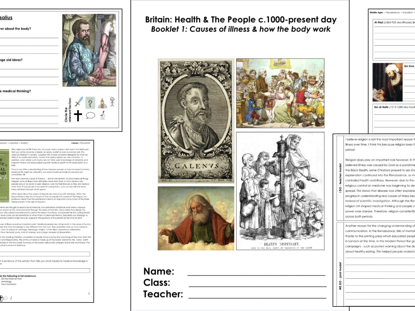 AQA Health and the People / Mega Bundle / 1. Causes