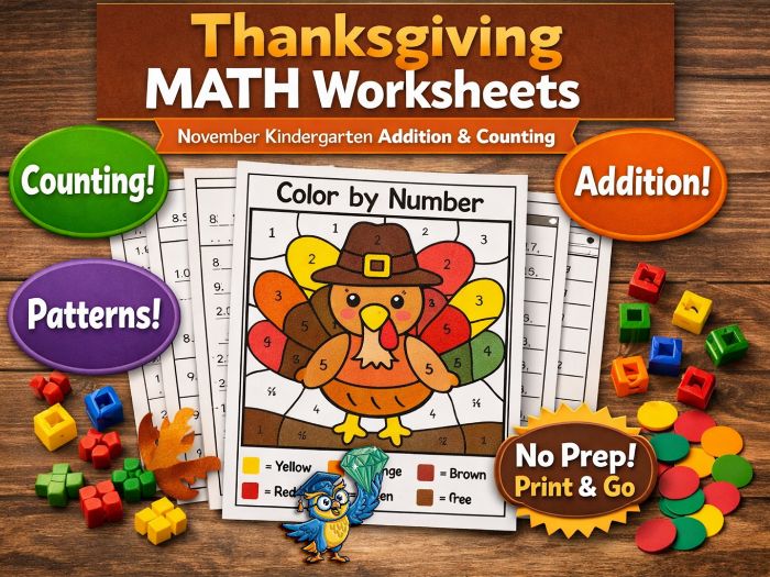 Thanksgiving Math Kindergarten