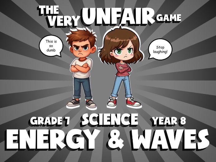 Energy & Waves VERY UNFAIR GAME | No-Prep Year 8 Science Review Activity