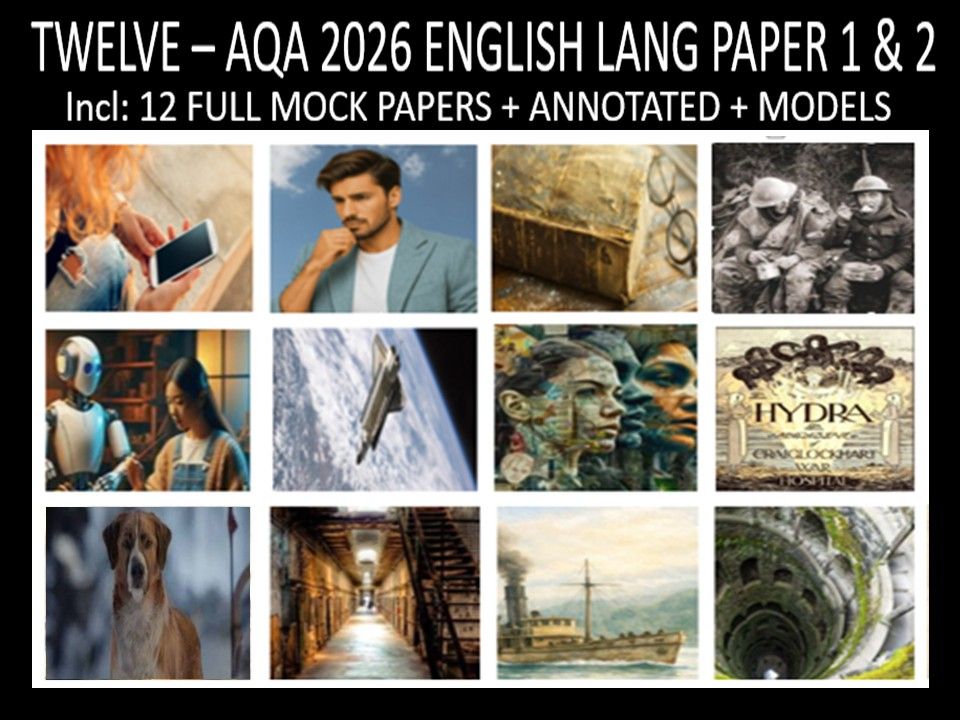 TWELVE - AQA PAPER 1 & 2 | 2026 FULL MOCKS | ANNOTATED | MODELS