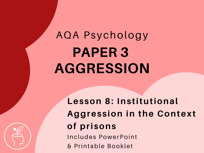 AQA Psychology - Aggression - Institutional Aggression in the Context of Prisons
