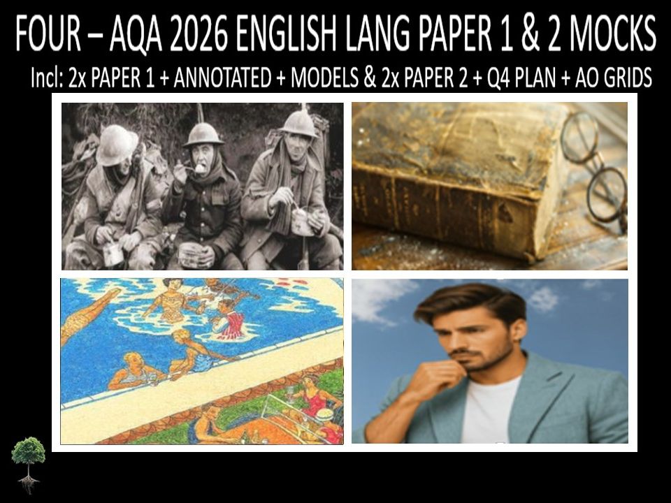 FOUR - AQA PAPER 1 & 2 | 2026 FULL MOCKS | ANNOTATED | Q4 PLAN | AO GRIDS | MODELS