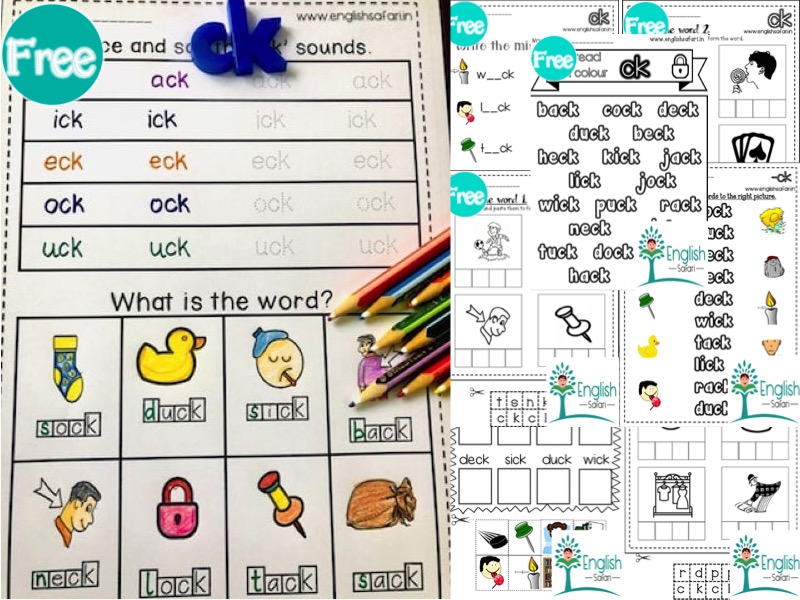 The /ck/ spelling rule anchor chart and worksheets | Teaching Resources