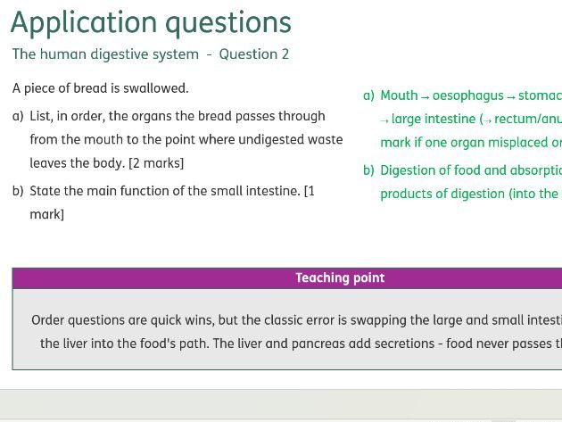 AQA 4.2 Organisation Application Qs