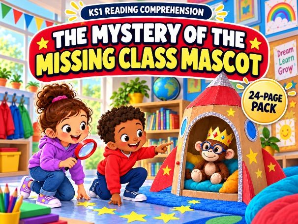 KS1 Reading Comprehension Mystery – Year 1 and Year 2 Differentiated Worksheets