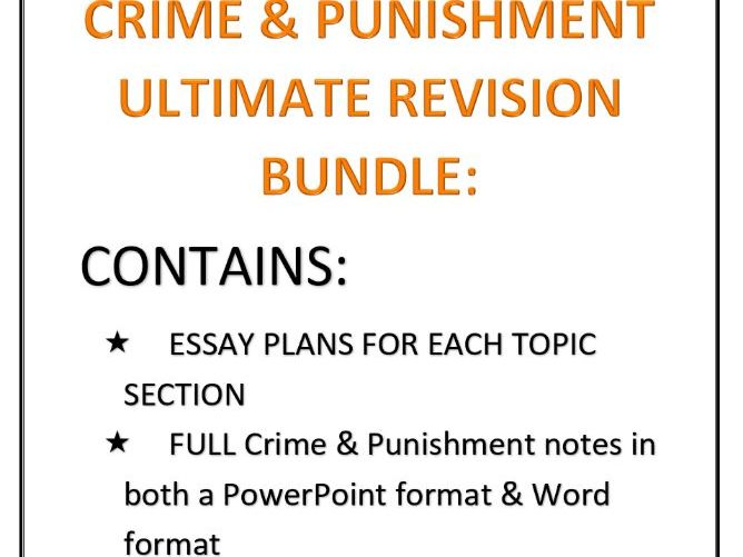 WJEC EDUQAS GSCE Crime & Punishment (9-1) Revision PACK