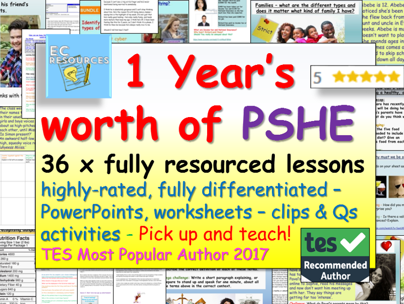 PSHE + Relationships and Sex Education