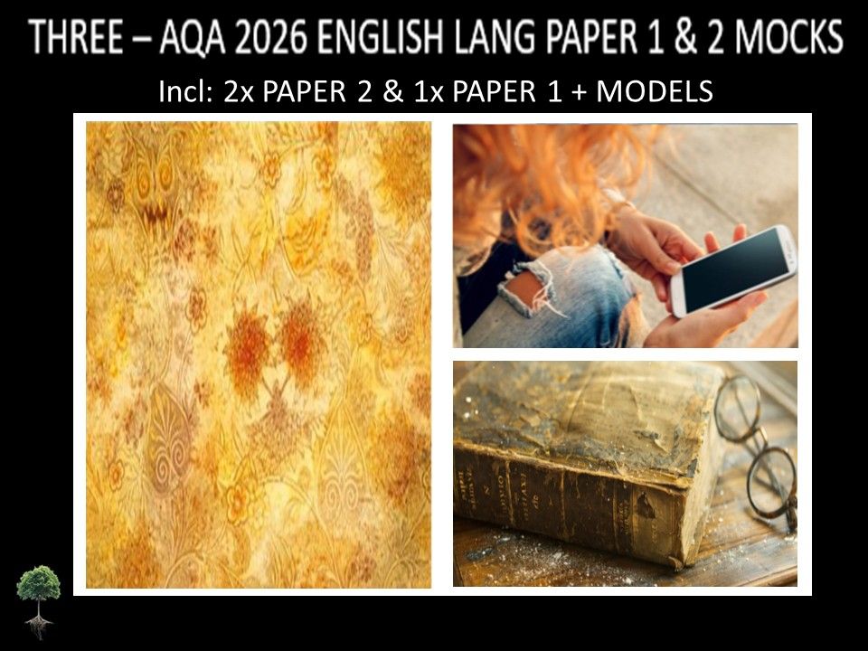 THREE - AQA PAPER 1 & 2 | 2026 FULL MOCKS | MODELS