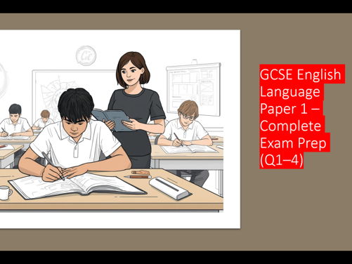 AQA GCSE English Language Paper 1 Structure Analysis Guide (Q1–4) – Lesson Plan, Student Worksheet &