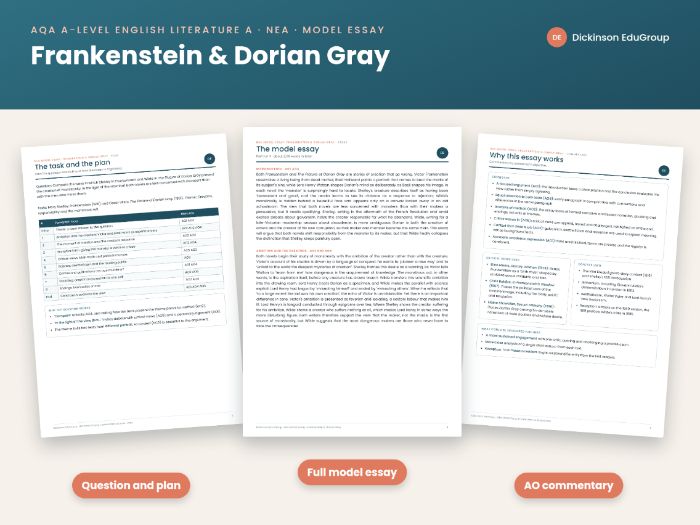 NEA Essay: Frankenstein & Dorian Gray