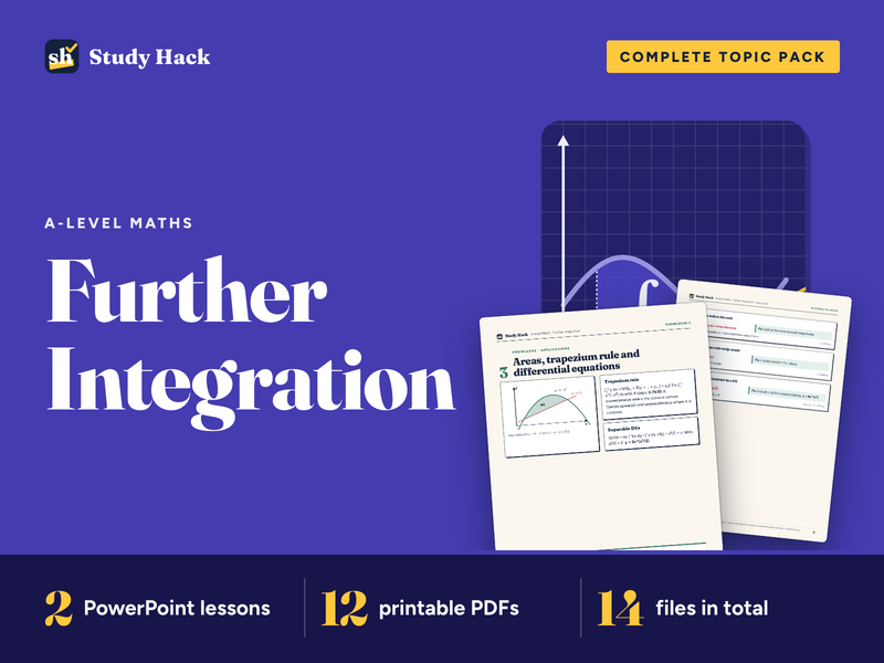 A-level Maths Further Integration Complete Topic Pack