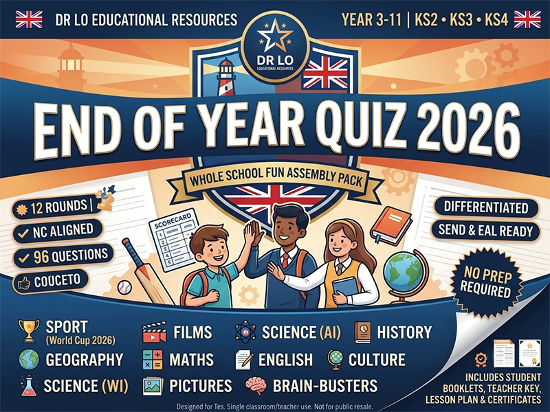 Ultimate End of Year Quiz 2026 | KS2 KS3 KS4